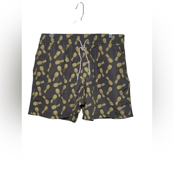 Le Club New Pineapple Gray Swim Trunks Size XL - Picture 3 of 7
